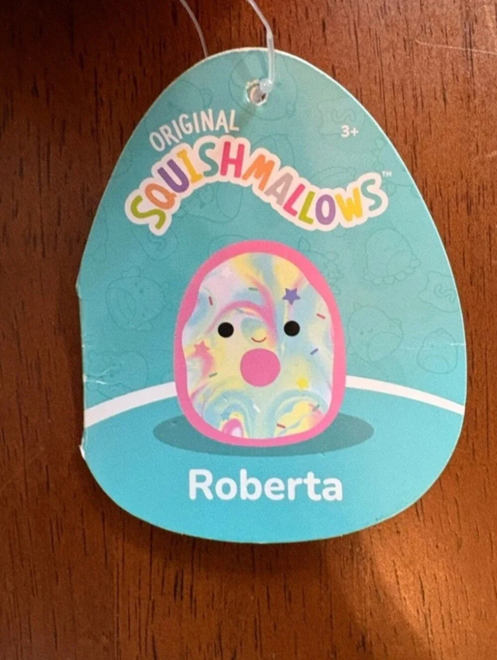NWT Squishmallows Roberta The Pink Pastel Swirl Donut 5